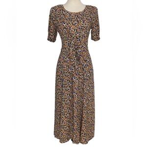 Jamie Brooke Vintage Floral Midi Dress Size 3
